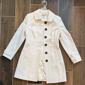 Old Navy Cream Trench Coat with Button Accents Women’s Peacoat XS
